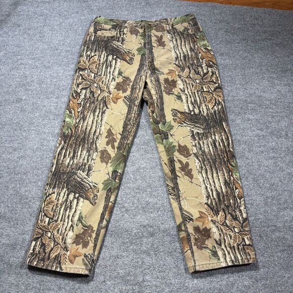 Cabelas Camo Pants Mens 40 Realtree Lined Hunting Outdoors 40x31.5 - Picture 1 of 12